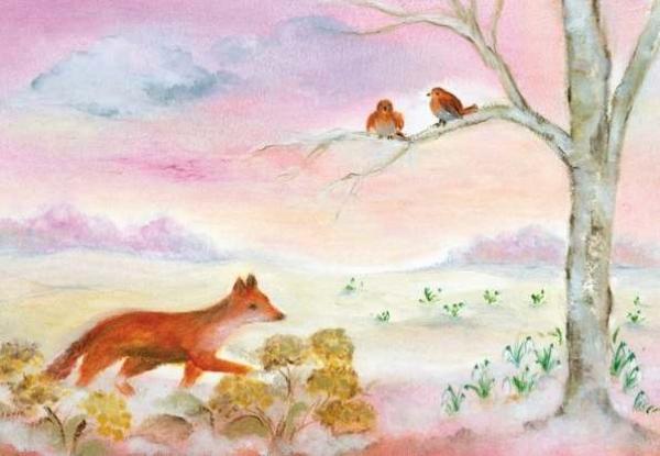 Kunstpostkarte, Der Fuchs