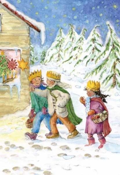 Postkarte, Dreikönigstag